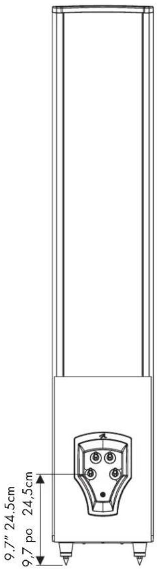 9.7" 24.5cm 9,7 po 24,5cm
