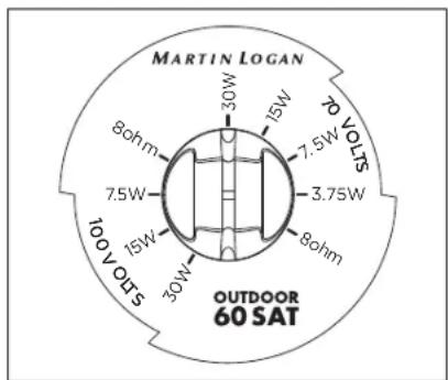 Martin Logan Outdoor 40 Sat - SPEAKER DIRECTION & SETTINGS - 1