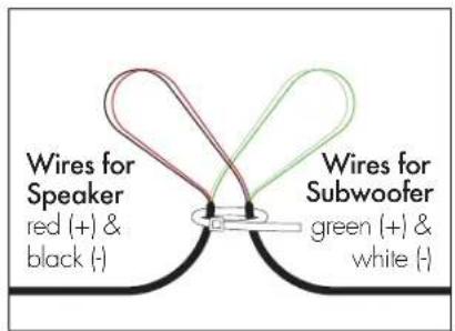 Martin Logan Outdoor 40 Sat - Preparing the 4 Conductor Burial Cable - 3