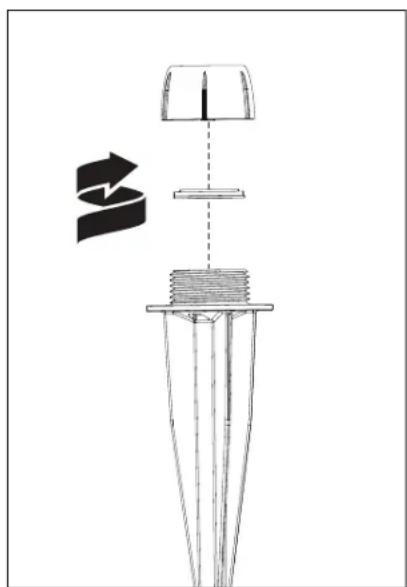 Martin Logan Outdoor 40 Sat - Installing Ground Stake Accessory & Attaching Speaker - 2