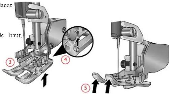 Husqvarna-Viking Designer Brilliance 80 - Poser et retirer le pied-de-biche - 1