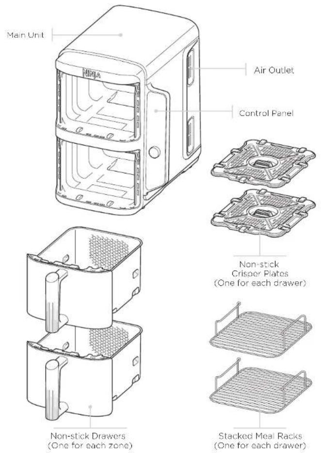 NINJA Double Stack XL SL400EU - SAVE THESE INSTRUCTIONS - 1
