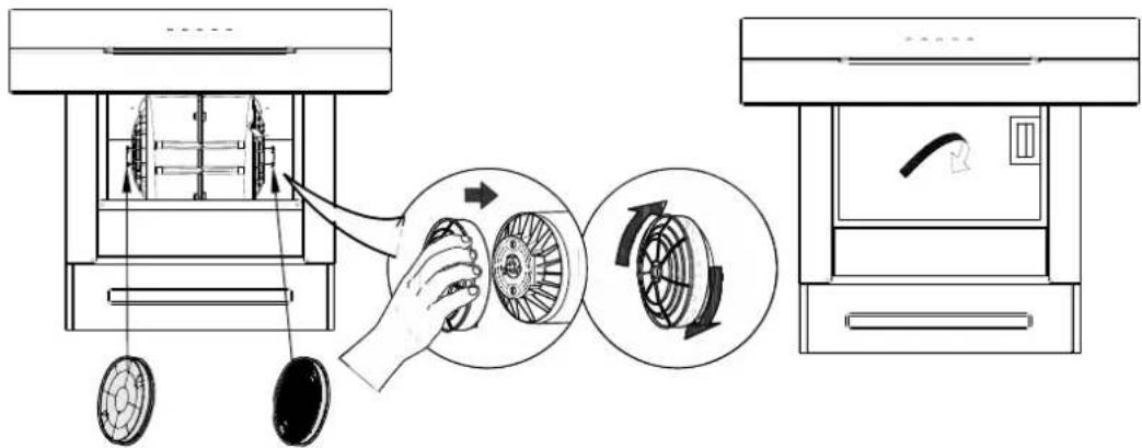 CIARRA CBCB6736F - Installer le filtre à charbon (Mode Recyclage): - 2