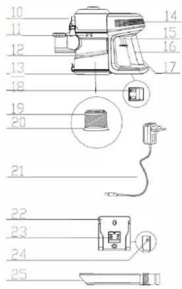 ARTHUR MARTIN AMPA922 - PARTS' DETAIL - 2