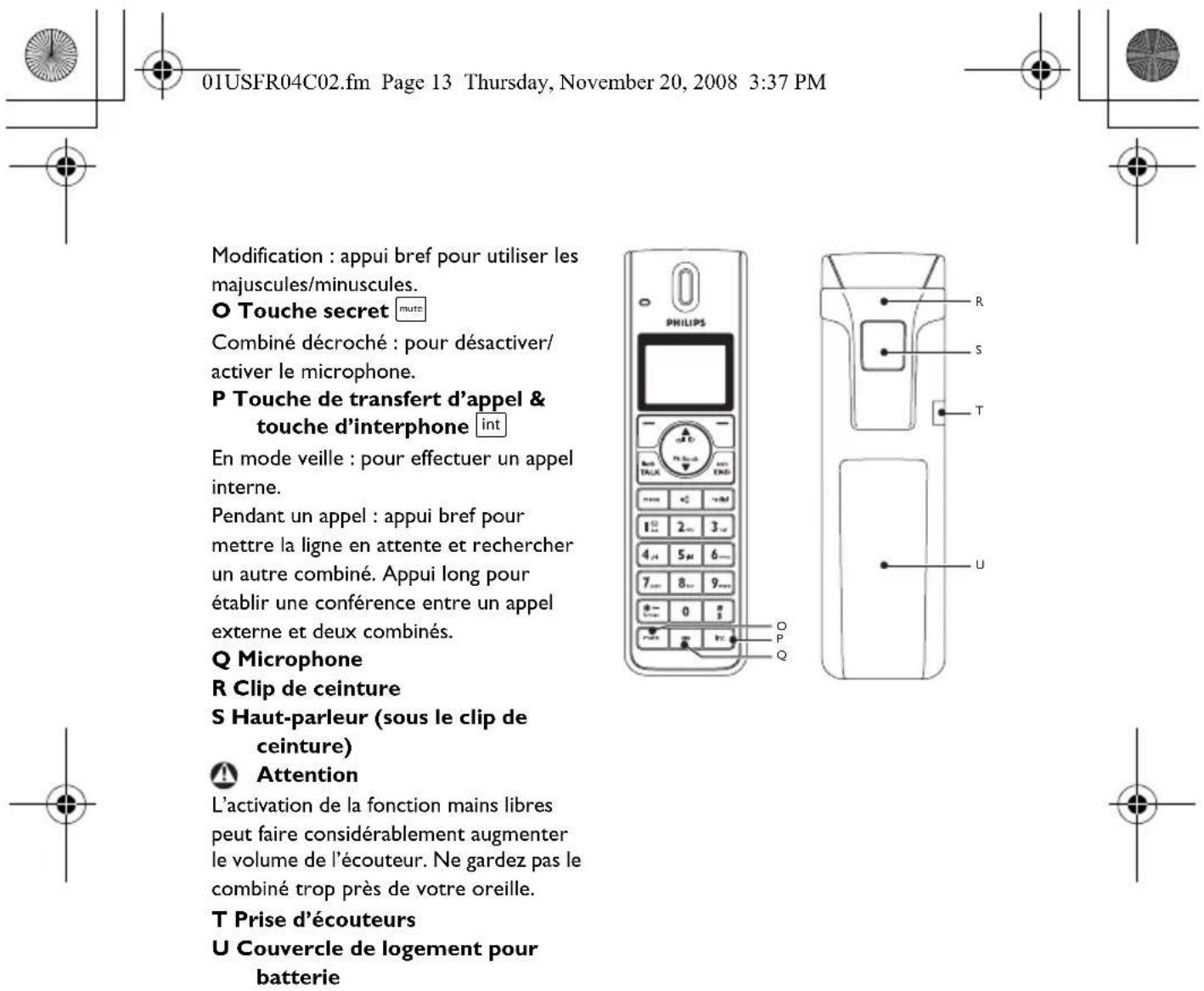 PHILIPS SE6580 - Votre téléphone - 9