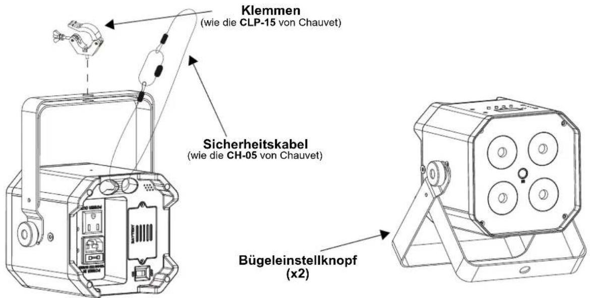 Chauvet EZLink Par Q4BT ILS - Montageansicht - 1
