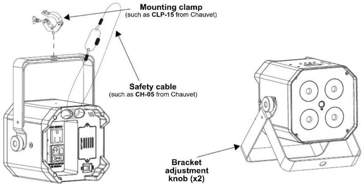 Chauvet EZLink Par Q4BT ILS - Mounting - 1