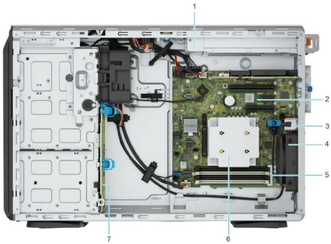 DELL PowerEdge T360 - À l'intérieur du système - 1