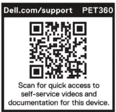 DELL PowerEdge T360 - Code QR pour les ressources système du PowerEdge T360 - 1