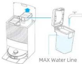 DREAME L20 Ultra - Add Water to the Clean Water Tank - 1