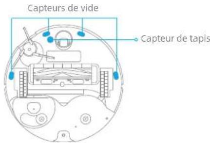 DREAME X40 Ultra - Capteurs de robot et contacts de charge - 2