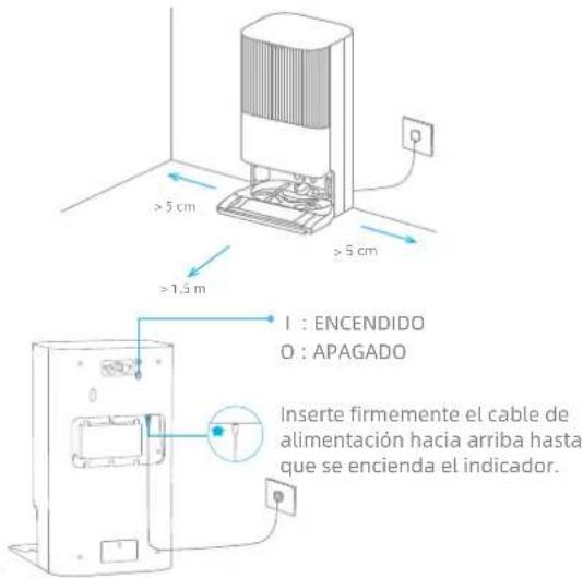 DREAME X40 Ultra - Colocar la estación base y conectar a una toma eléctrica - 1