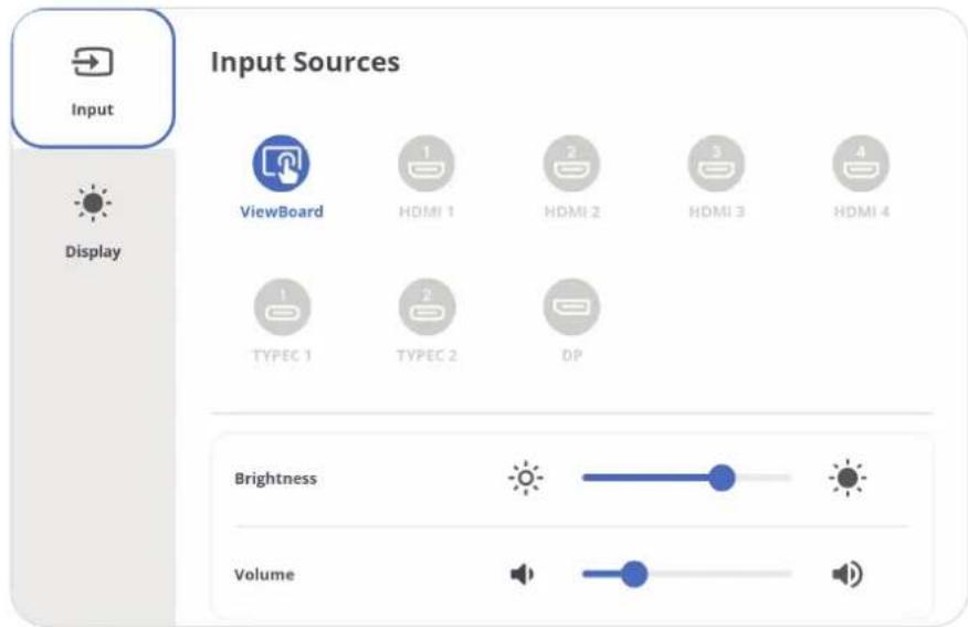 VIEWSONIC IFP92UW - Input Source (輸入來源) - 1