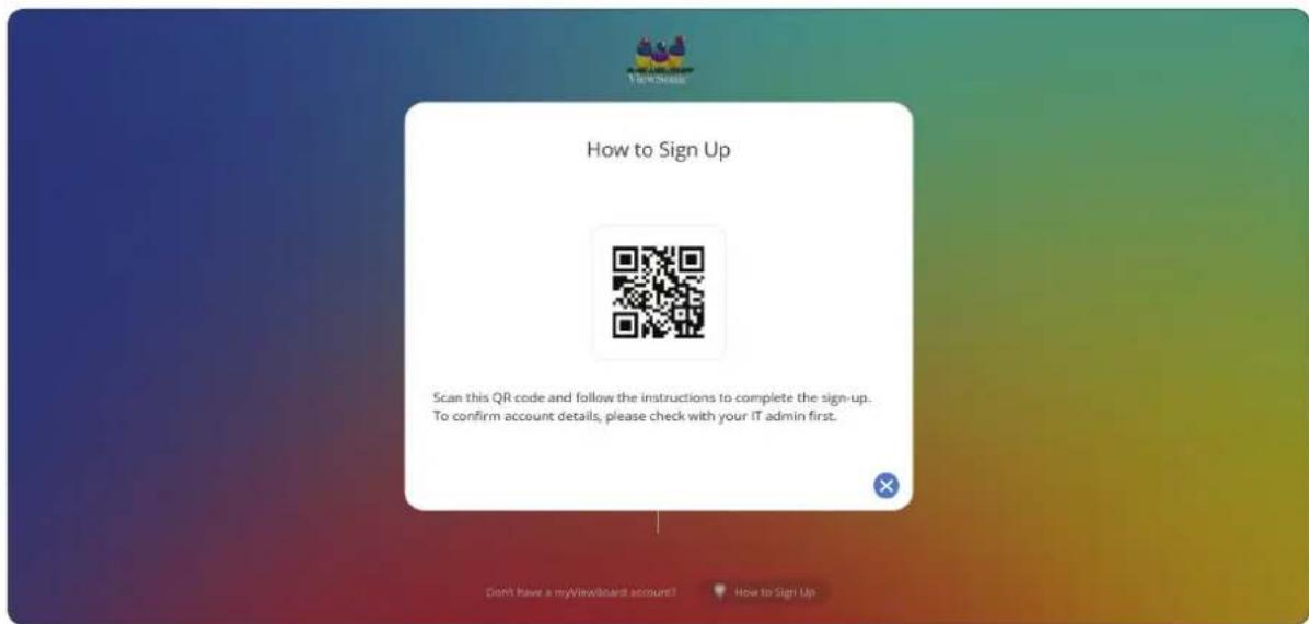 VIEWSONIC IFP92UW - How to Sign Up - 1