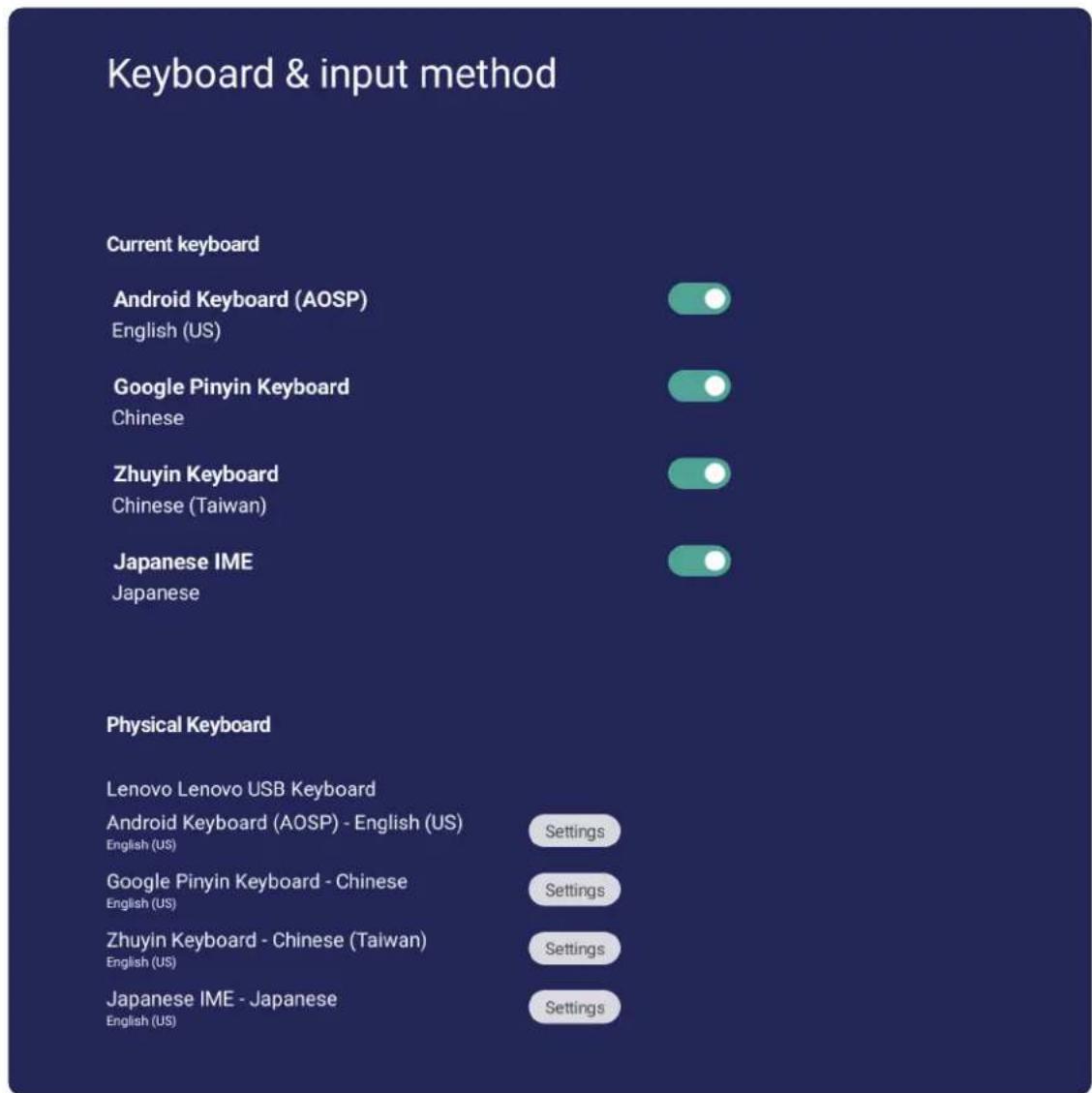 VIEWSONIC IFP92UW - Keyboard & Input Method (鍵盤與輸入法) - 1