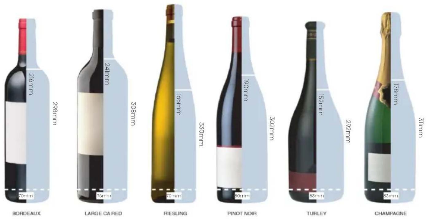 HISENSE RW3N122GSLF - Wine cooler bottle capacity - 1