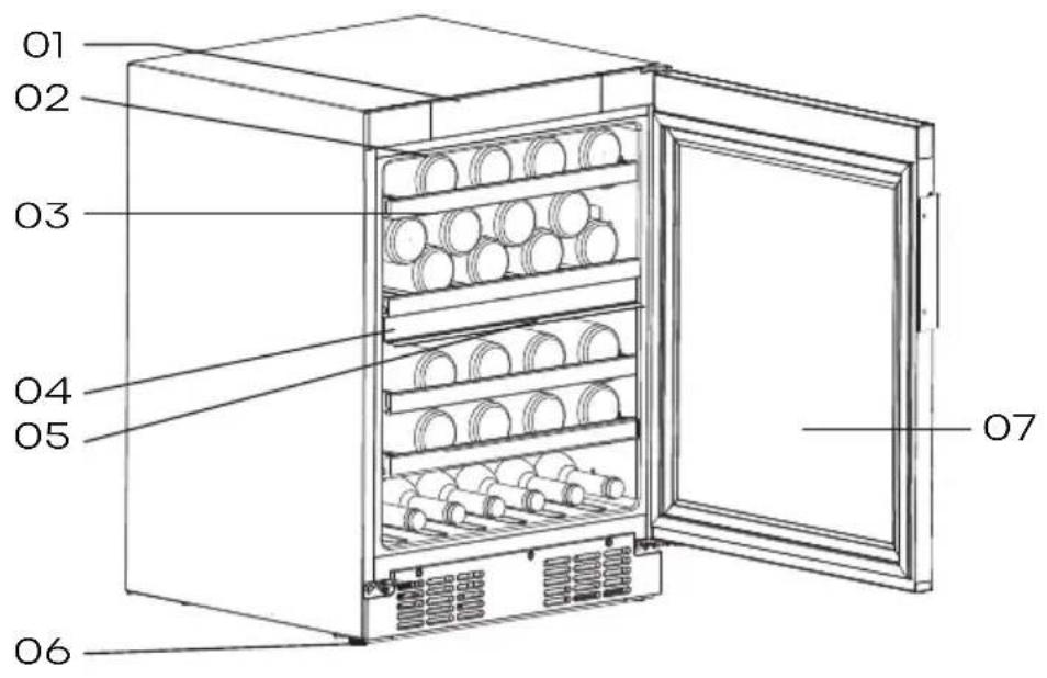 HISENSE RW3N122GSLF - Descripción del aparato - 1