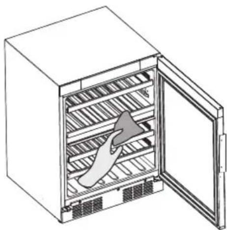 HISENSE RW3N122GSLF - Reinigung des Weinkühlschranks - 1