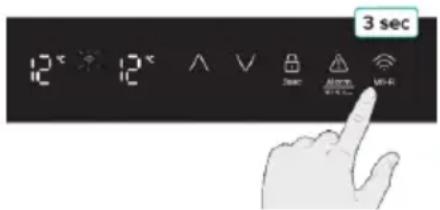 HISENSE RW3N122GSLF - Connecting your wine cooler to Wi-Fi - 1