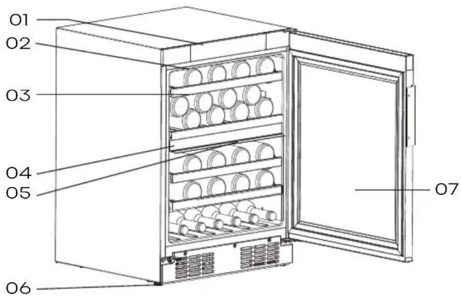 HISENSE RW3N122GSLF - Beschreibung des Geräts - 1