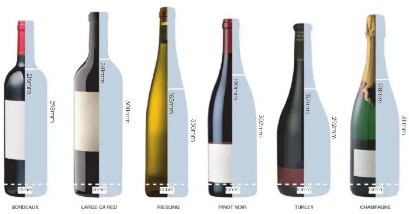 HISENSE RW3N122GSLF - Capacità delle bottiglie della cantinetta vino - 1