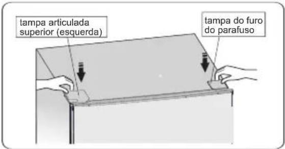 HISENSE FT184D4AWYE - Instalação da maçaneta da porta - 17