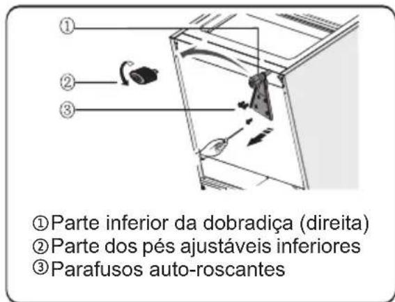 HISENSE FT184D4AWYE - Instalação da maçaneta da porta - 13