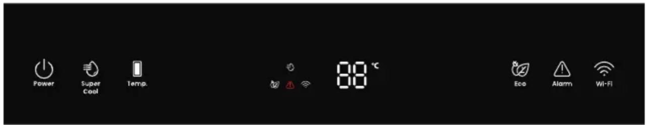 HISENSE RL3B303SAWE - Controles de exibição - 1
