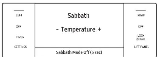 Dacor DOP36C86DLM - Utilisation de la fonction Sabbat - 5