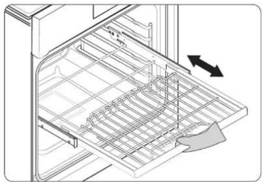 Dacor DOP36C86DLM - Utilisation de la grille coulissante - 2