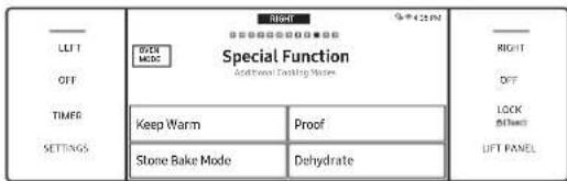 Dacor DOP36C86DLM - Utilisation des fonctions spéciales - 1