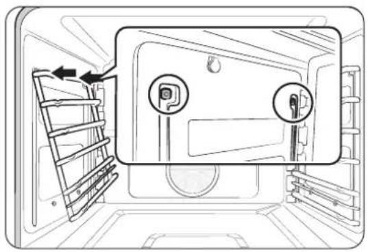 Dacor DOP36C86DLM - Retrait/Réinstallation des supports de grille - 4