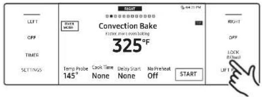 Dacor DOP36C86DLM - Activation du verrouillage de la commande - 1