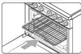 Dacor DOP36T86GLS - Inserción y retirada de una rejilla del horno - 1