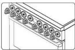 Dacor DOP36T86GLS - Controles de los quemadores - 1