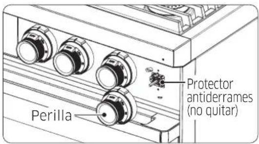 Dacor DOP48C86DLM - Limpieza de las perillas de control - 1