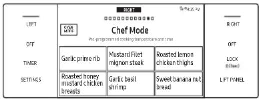 Dacor DOP48C86DLM - Using Chef Mode - 1