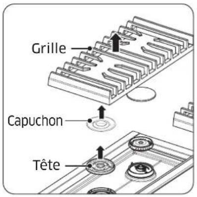 Dacor DOP48C86DLM - Désassemblage / Assemblage des brûleurs et des grilles - 1