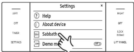 Dacor DOP48C86DLM - Using the Sabbath Feature - 4