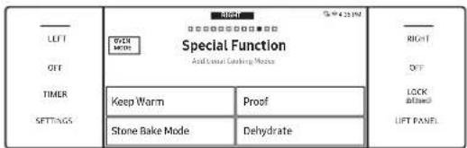 Dacor DOP48C86DLM - Using the Special Functions - 1