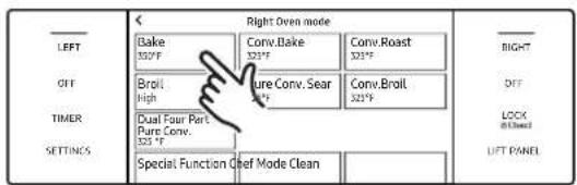 Dacor DOP48C86DLM - Setting the Cooking Mode - 3
