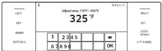Dacor DOP48C86DLM - Setting the Cooking Temperature - 2