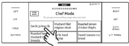 Dacor DOP48C96DLM - Using Chef Mode - 2