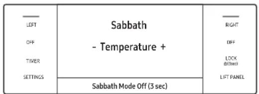 Dacor DOP48C96DLM - Using the Sabbath Feature - 5