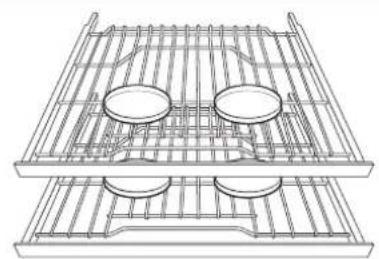 Dacor DOP48C96DLM - Colocacion de parrillas y bandejas - 2