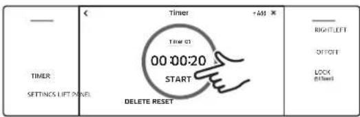 Dacor DOP48C96DLM - How to Set the Timer - 4