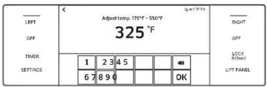 Dacor DOP48C96DLM - Programación de laTemperatura de coción - 2