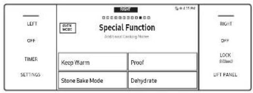 Dacor DOP48C96DLM - Using the Special Functions - 1