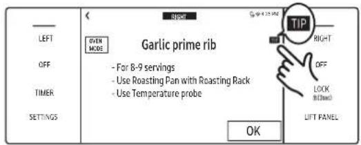 Dacor DOP48C96DLM - Consejos de comida en el modo Chef - 1