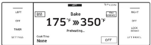 Dacor DOP36C86DLS - Ajuste de la temperatura del horno durante la cocción - 2